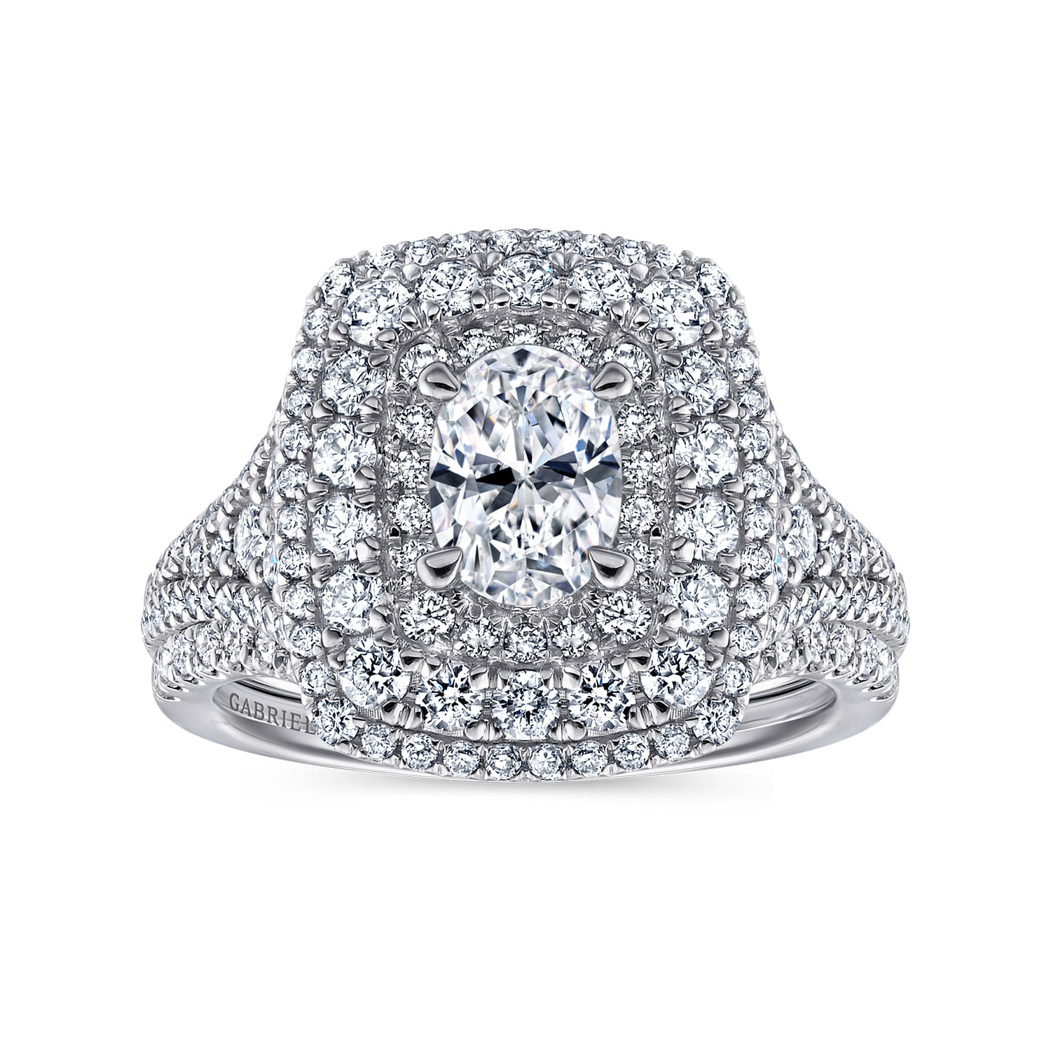 14K White Gold Matching Wedding Band - 0.16 ct - Shot 4