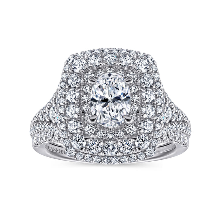 14K White Gold Matching Wedding Band - 0.16 ct - Shot 4