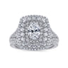 14K White Gold Matching Wedding Band - 0.16 ct