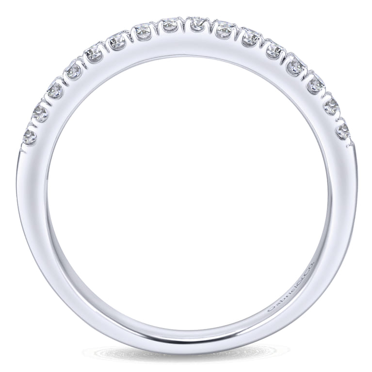14K White Gold Matching Wedding Band - 0.2 ct - Shot 2