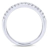 14K White Gold Matching Wedding Band - 0.2 ct