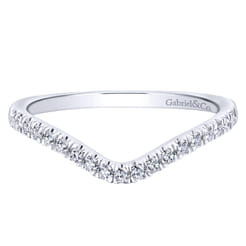 14K White Gold Matching Wedding Band