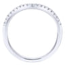 14K White Gold Matching Wedding Band - 0.16 ct