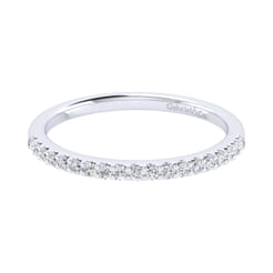 14K White Gold Matching Wedding Band