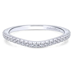 14K White Gold Matching Wedding Band