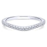 14K White Gold Matching Wedding Band - 0.22 ct