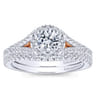 14K White Gold Matching Wedding Band - 0.22 ct
