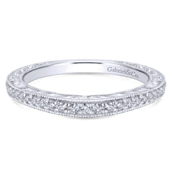 14K White Gold Matching Wedding Band