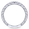 14K White Gold Matching Wedding Band - 0.14 ct