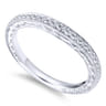 14K White Gold Matching Wedding Band - 0.14 ct