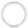 14K White Gold Matching Wedding Band - 0.14 ct