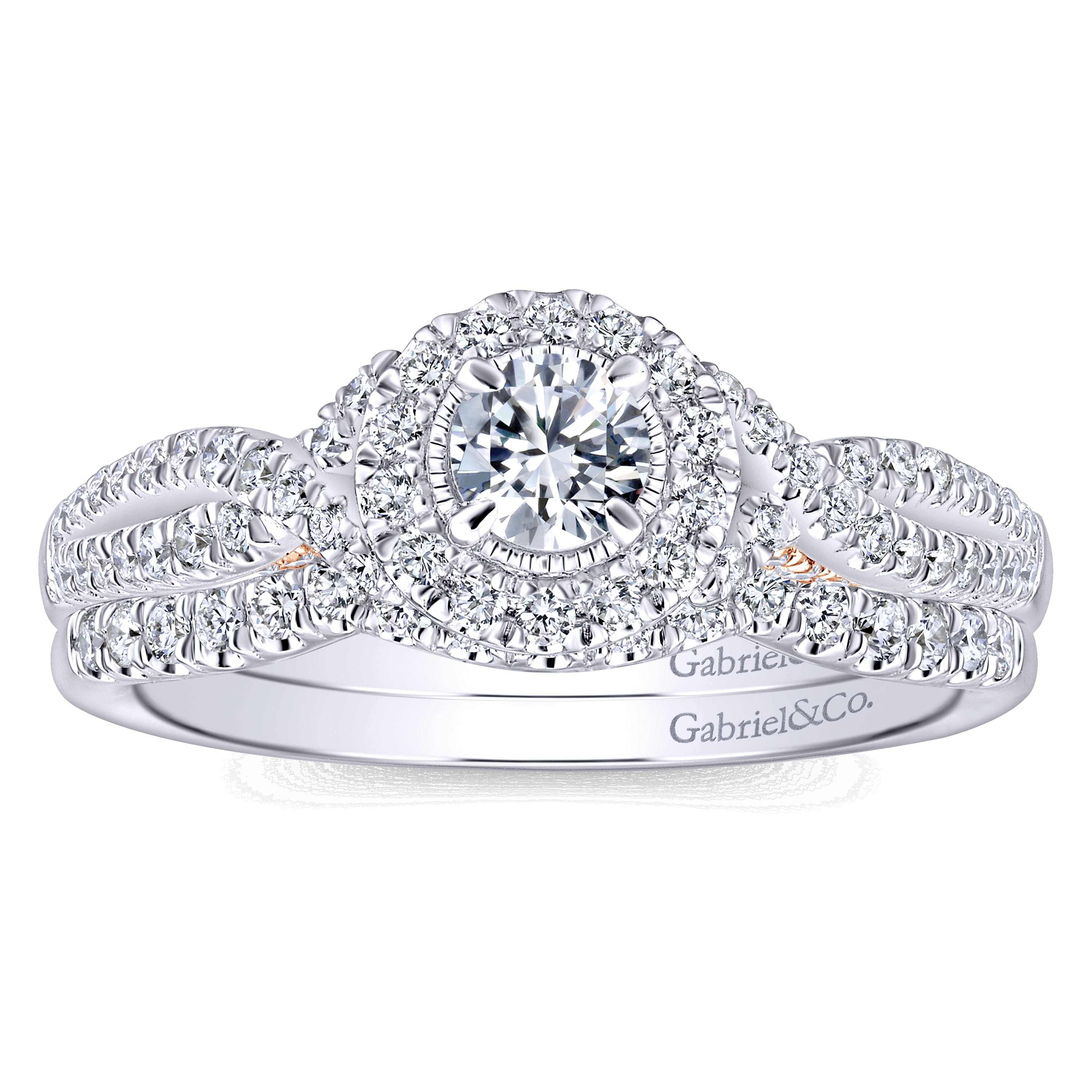 14K White Gold Matching Wedding Band - 0.14 ct - Shot 4