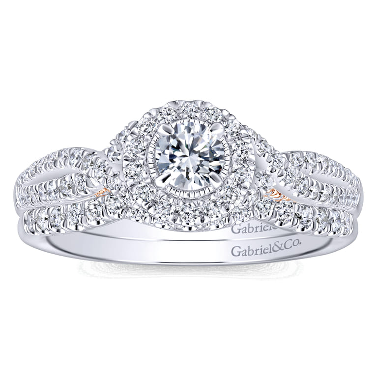 14K White Gold Matching Wedding Band - 0.14 ct - Shot 4