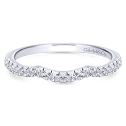 14K White Gold Matching Wedding Band