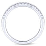 14K White Gold Matching Wedding Band - 0.17 ct