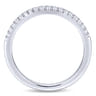 14K White Gold Matching Wedding Band - 0.15 ct