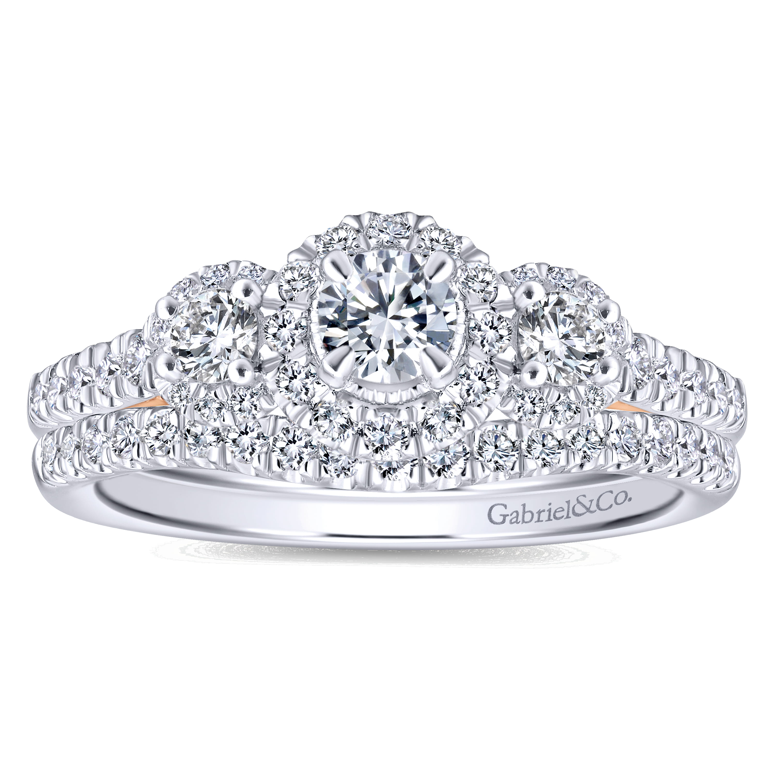 14K White Gold Matching Wedding Band - 0.15 ct - Shot 4