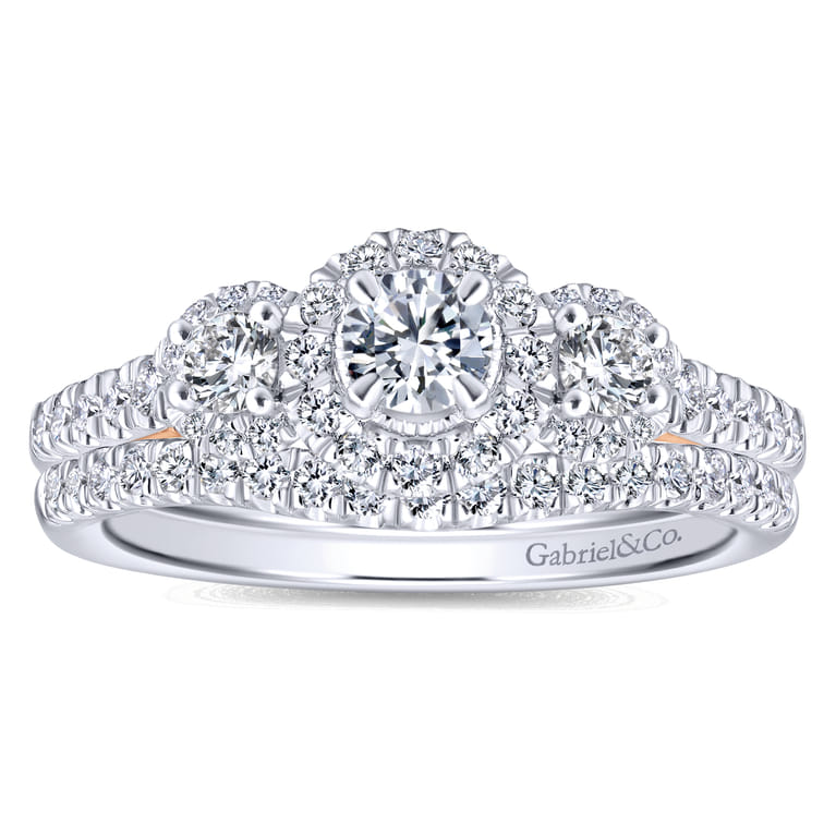 14K White Gold Matching Wedding Band - 0.15 ct - Shot 4