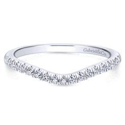 14K White Gold Matching Wedding Band