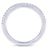 14K White Gold Matching Wedding Band - 0.16 ct