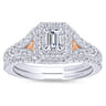 14K White Gold Matching Wedding Band - 0.16 ct