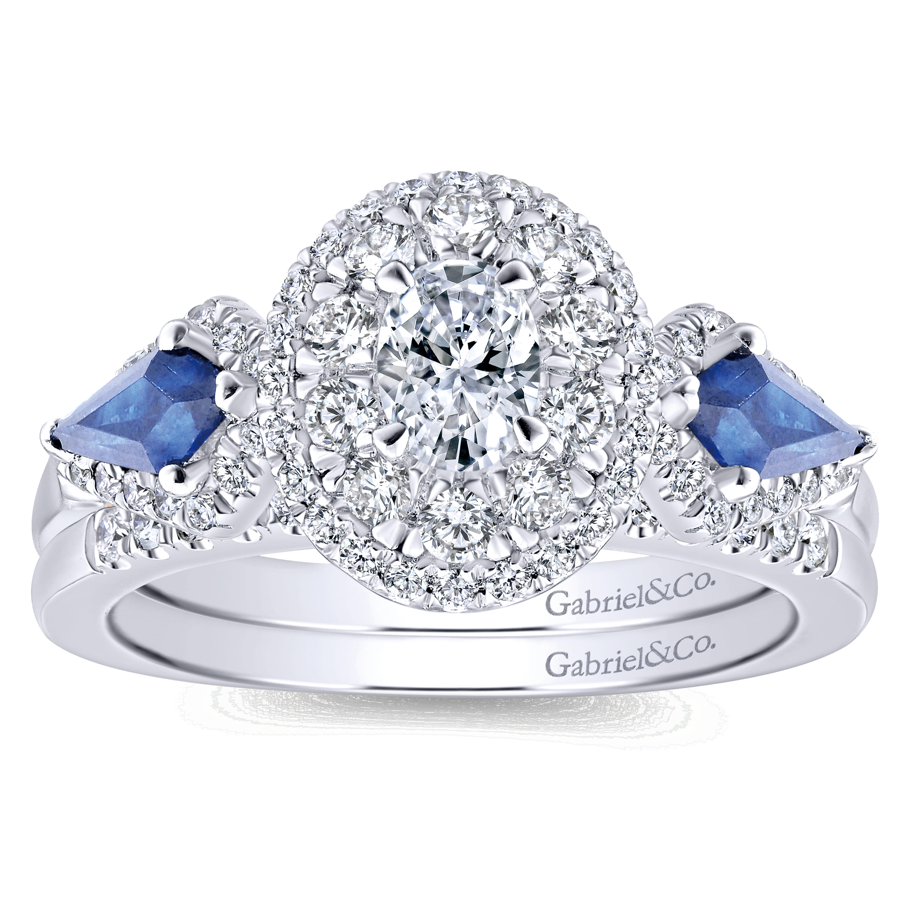 14K White Gold Matching Wedding Band - 0.12 ct - Shot 4