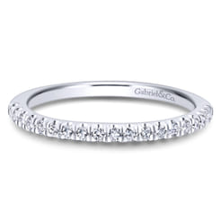 14K White Gold Matching Wedding Band