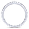 14K White Gold Matching Wedding Band - 0.19 ct