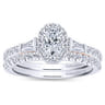 14K White Gold Matching Wedding Band - 0.19 ct