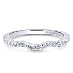 14K White Gold Matching Wedding Band