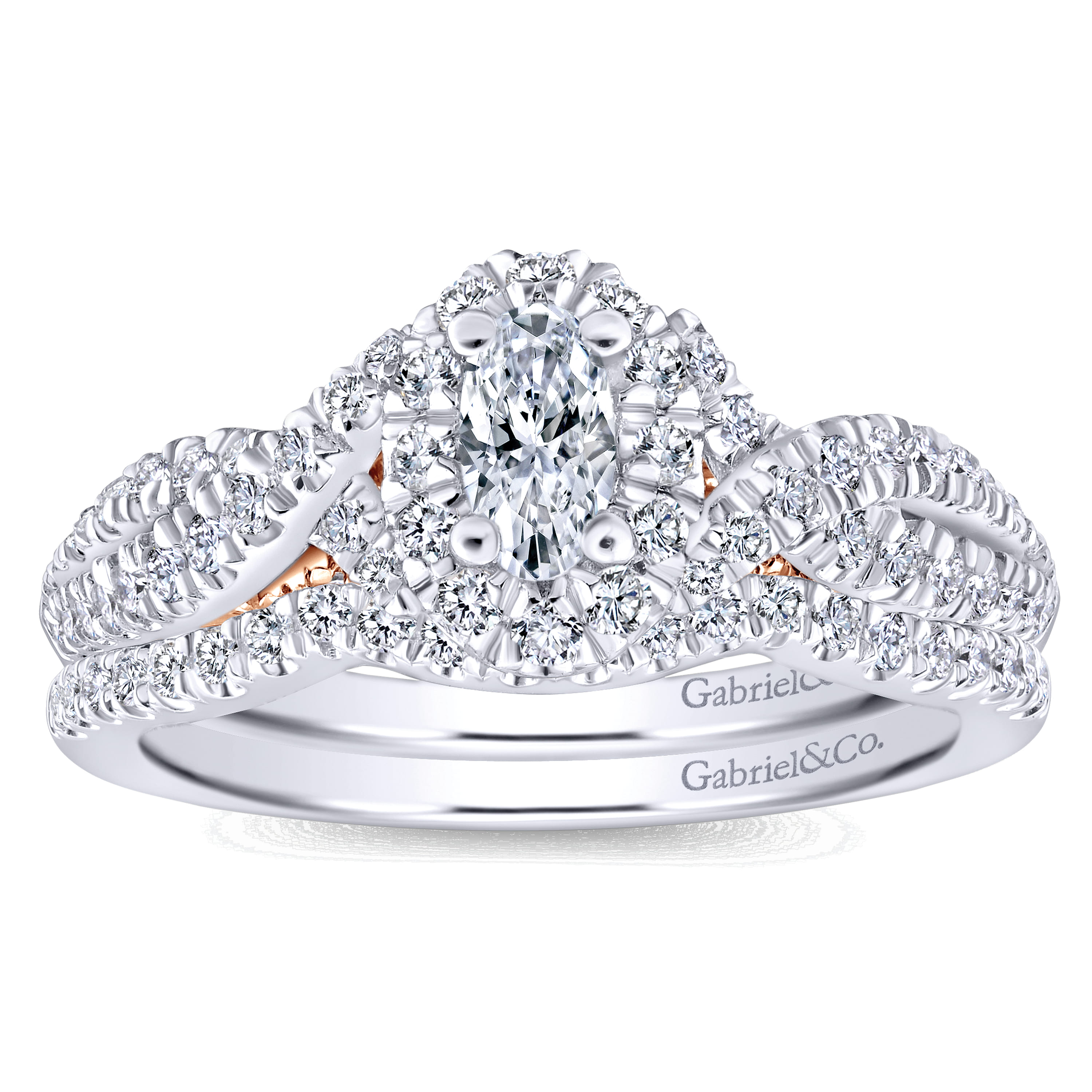 14K White Gold Matching Wedding Band - 0.14 ct - Shot 4