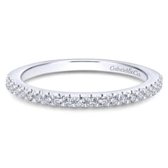 14K White Gold Matching Wedding Band