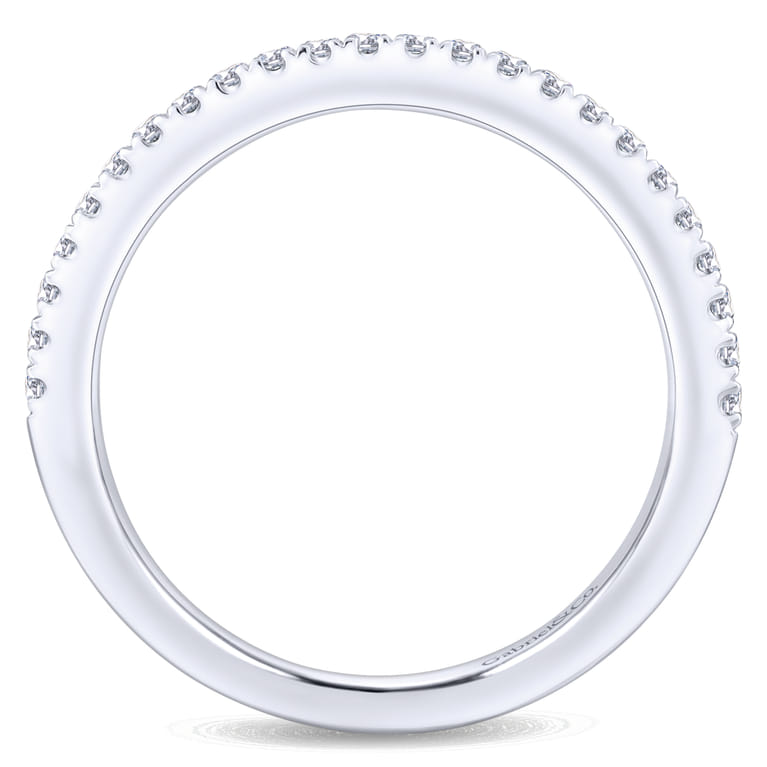 14K White Gold Matching Wedding Band - 0.19 ct - Shot 2