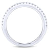 14K White Gold Matching Wedding Band - 0.19 ct