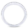14K White Gold Matching Wedding Band - 0.19 ct