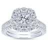 14K White Gold Matching Wedding Band - 0.19 ct
