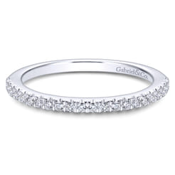 14K White Gold Matching Wedding Band