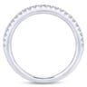 14K White Gold Matching Wedding Band - 0.19 ct