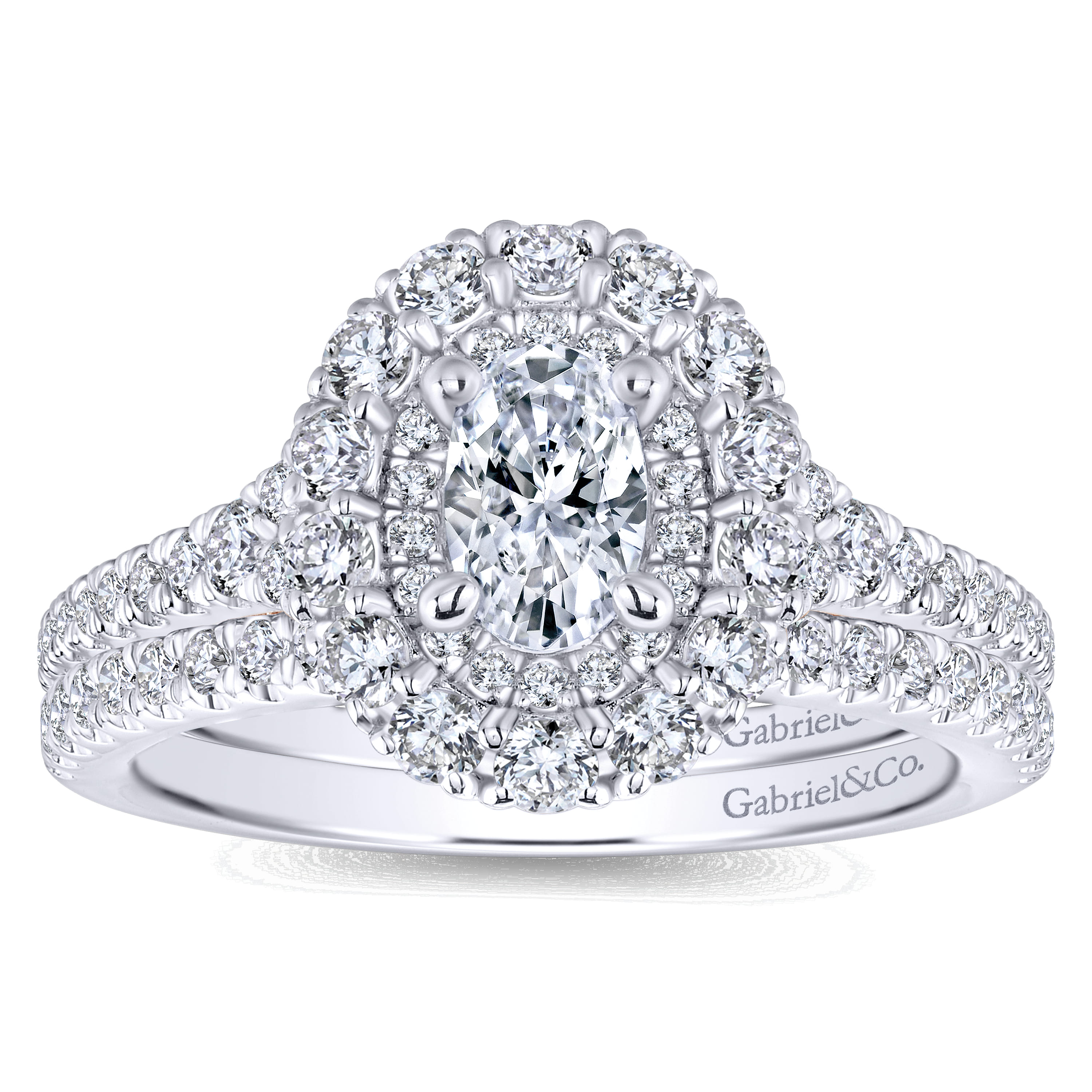 14K White Gold Matching Wedding Band - 0.19 ct - Shot 4