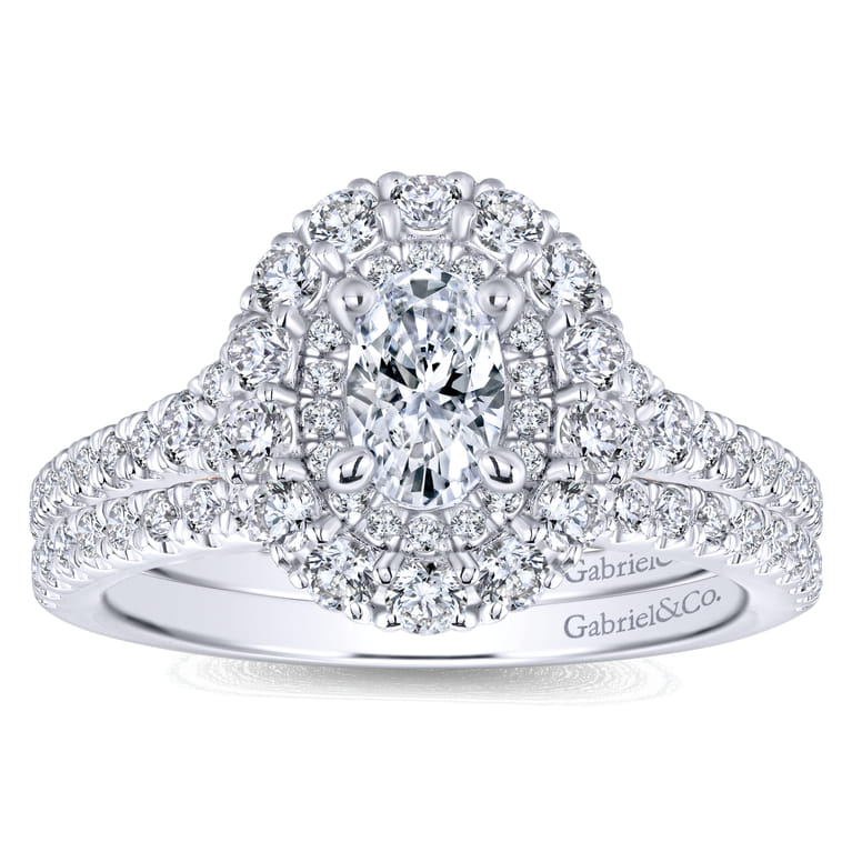 14K White Gold Matching Wedding Band - 0.19 ct - Shot 4