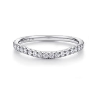 14K White Gold Matching Wedding Band