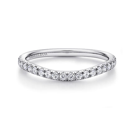 14K White Gold Matching Wedding Band