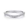 14K White Gold Matching Wedding Band - 0.31 ct