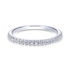 14K White Gold Matching Wedding Band