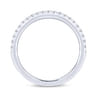 14K White Gold Matching Wedding Band - 0.22 ct