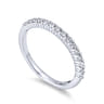 14K White Gold Matching Wedding Band - 0.31 ct