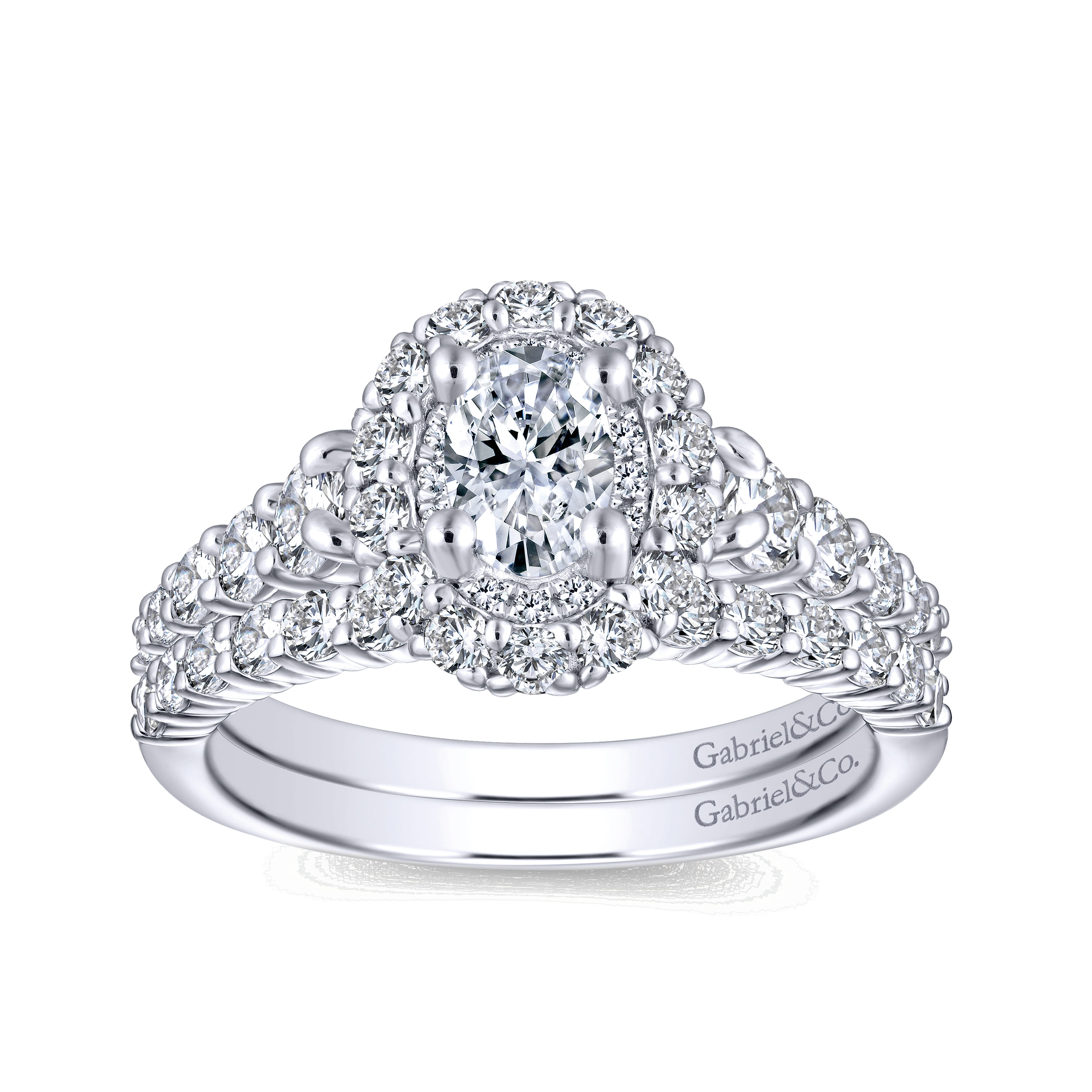 14K White Gold Matching Wedding Band - 0.31 ct - Shot 4