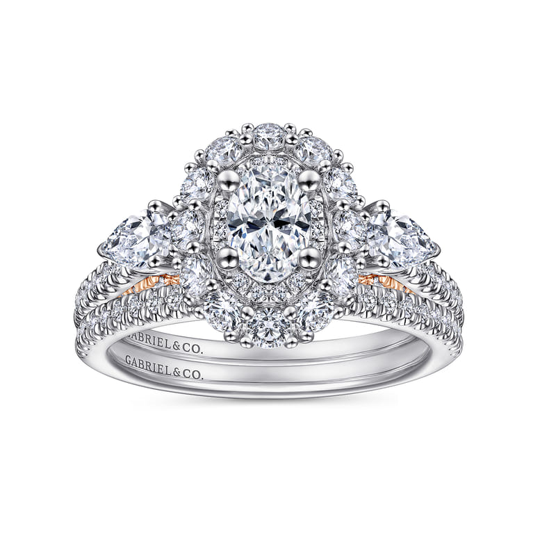 14K White Gold Matching Wedding Band - 0.14 ct - Shot 4