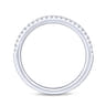 14K White Gold Matching Wedding Band - 0.13 ct