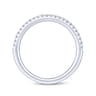 14K White Gold Matching Wedding Band - 0.13 ct